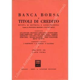 Banca borsa e titoli di credito. Rivista di Dottrina e …