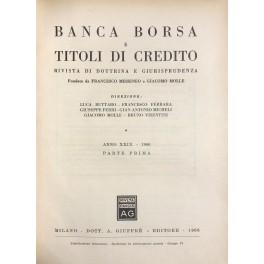 Banca borsa e titoli di credito. Rivista di Dottrina e …