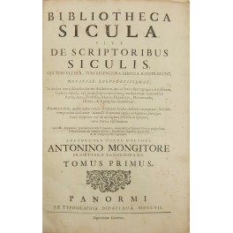 Bibliotheca sicula sive de scriptoribus siculis qui tum vetera, tum …