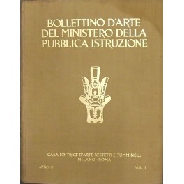 Bollettino d'arte del Ministero della Pubblica Istruzione. Rivista dei Musei …