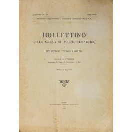 Bollettino della Scuola di Polizia Scientifica e dei servizi tecnici …