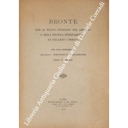 Bronte per il nuovo indirizzo del diritto e della politica …