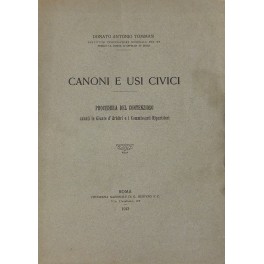 Canoni e usi civici. Procedura del contenzioso avanti le Giunte …