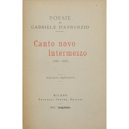 Canto novo. Intermezzo. (1881-1883)