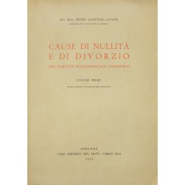 Cause di nullità e di divorzio nel diritto matrimoniale canonico. …