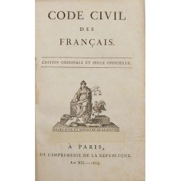 Code civil des Francais. Edition originale et seule officielle. UNITO …