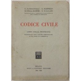 Codice civile. Libro della proprietà. Illustrato con i lavori preparatori …