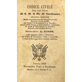 Codice civile per gli Stati di S.M. il Re di …