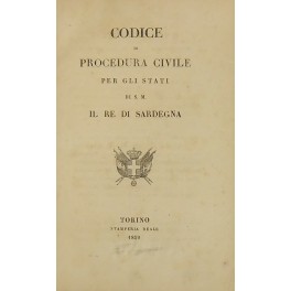 Codice di procedura civile per gli Stati di S.M. il …