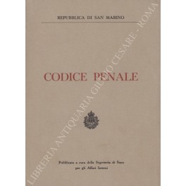 Codice penale della Repubblica di San Marino con le norme …