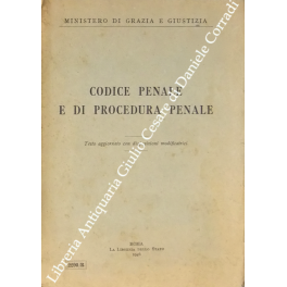 Codice penale e di procedura penale. Testo aggiornato con disposizioni …
