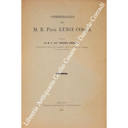 Commemorazione del M.E. Prof. Luigi Cossa letta dal M. E. …