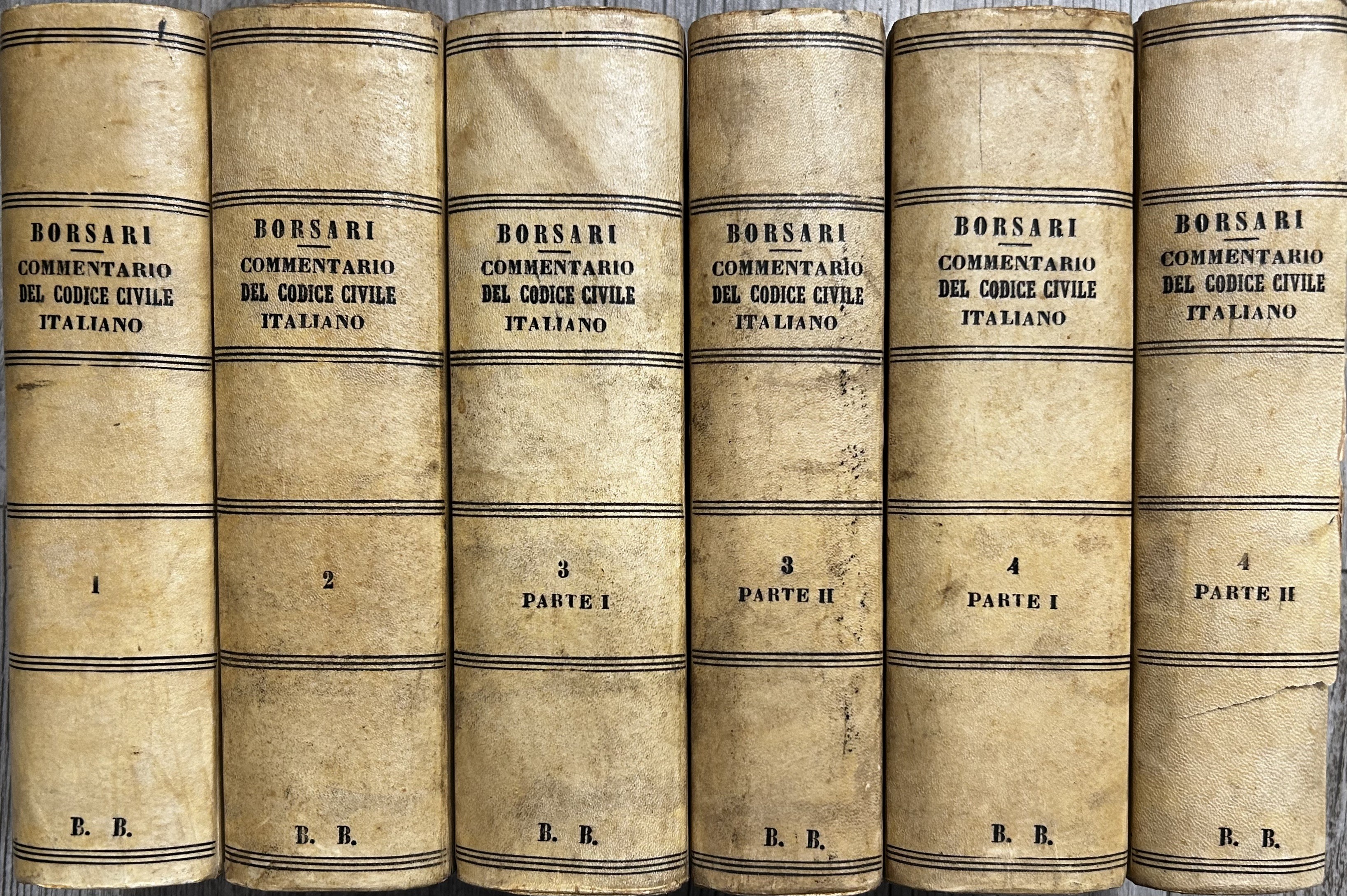 Commentario del codice civile italiano. Vol. I; Vol. II, Vol. …