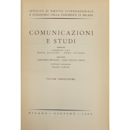 Comunicazioni e studi. Direttori: Roberto Ago, Mario Giuliano, Piero Ziccardi. …