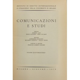 Comunicazioni e studi. Direttori Roberto Ago, Mario Giuliano, Piero Ziccardi. …