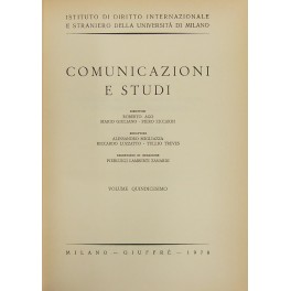 Comunicazioni e studi. Direttori Roberto Ago, Mario Giuliano, Piero Ziccardi. …
