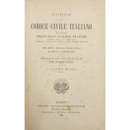 Corso di Codice civile italiano. Vol. IX (3 parti) - …