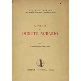 Corso di diritto agrario. Vol. I. Vol. II - Corso …