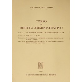 Corso di diritto amministrativo. Parte I - Profili introduttivi e …