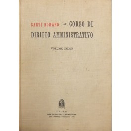 Corso di diritto amministrativo. Vol. primo (unico pubblicato)
