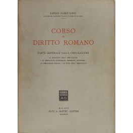 Corso di diritto romano. Parte generale delle obbligazioni. Le definizioni …