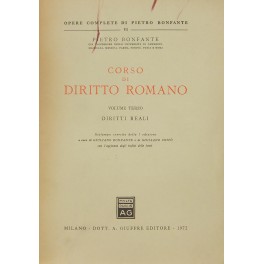 Corso di diritto romano. Vol. III - Diritti reali