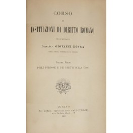 Corso di instituzioni di diritto romano. Vol. I - Delle …