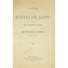 Corso di scienza del diritto dettato nell'Universita di Napoli