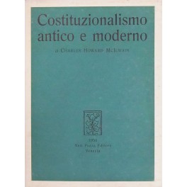 Costituzionalismo antico e moderno. A cura di Vittorio de Caprariis