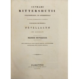 Cunradi Rittershutii jurisconsulti, et antecessoris Academiae Norimbergensis Altorphinae expositio methodica …