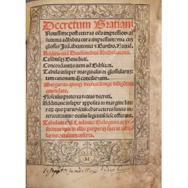 Decretum Gratiani nouissime postceteras omnes impressiones: summa adhibita cura impressum: …