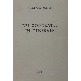 Dei contratti in generale. (Artt. 1321-1469)