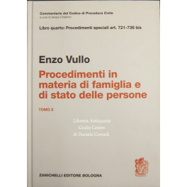 Dei procedimenti in materia di famiglia e di stato delle …