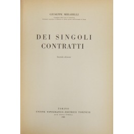 Dei singoli contratti. (Artt. 1470-1765)