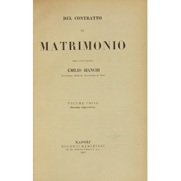 Del contratto di matrimonio