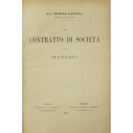 Del contratto di societa e del mandato