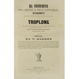 Del pignoramento, del pegno, e dell'anticresi. Comenti del Tit. XVII …