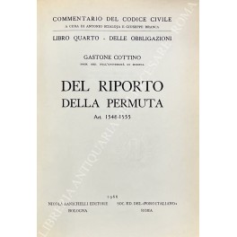 Del riporto della permuta. Art. 1548-1555