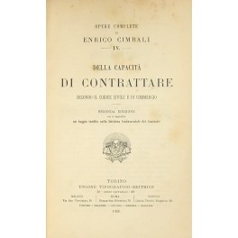 Della capacità di contrattare secondo il codice civile e di …