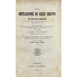 Della imitazione di Gesù Cristo di Giovanni Gersenio abate dei …
