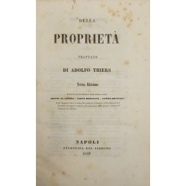 Della proprieta. Trattato