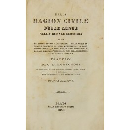 Della ragion civile delle acque nella rurale economia o sia …