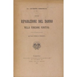 Della riparazione del danno nella funzione punitiva. Con prefazione del …