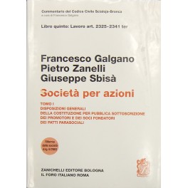 Della società per azioni. Disposizioni generali; Della costituzione per pubblica …