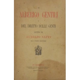 Di Alberigo Gentili e del diritto delle genti. Letture