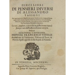 Dieci libri di pensieri diversi ne' quali per via di …
