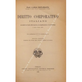 Diritto corporativo italiano secondo la Carta del Lavoro, la legislazione …