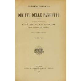 Diritto delle Pandette. Note e riferimenti al Diritto Civile Italiano. …