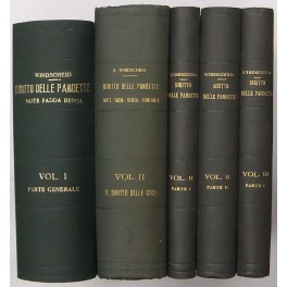 Diritto delle Pandette. Prima traduzione italiana. fatta sull'ultima edizione tedesca …