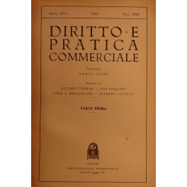 Diritto e Pratica Commerciale. Vol. XVI - 1937